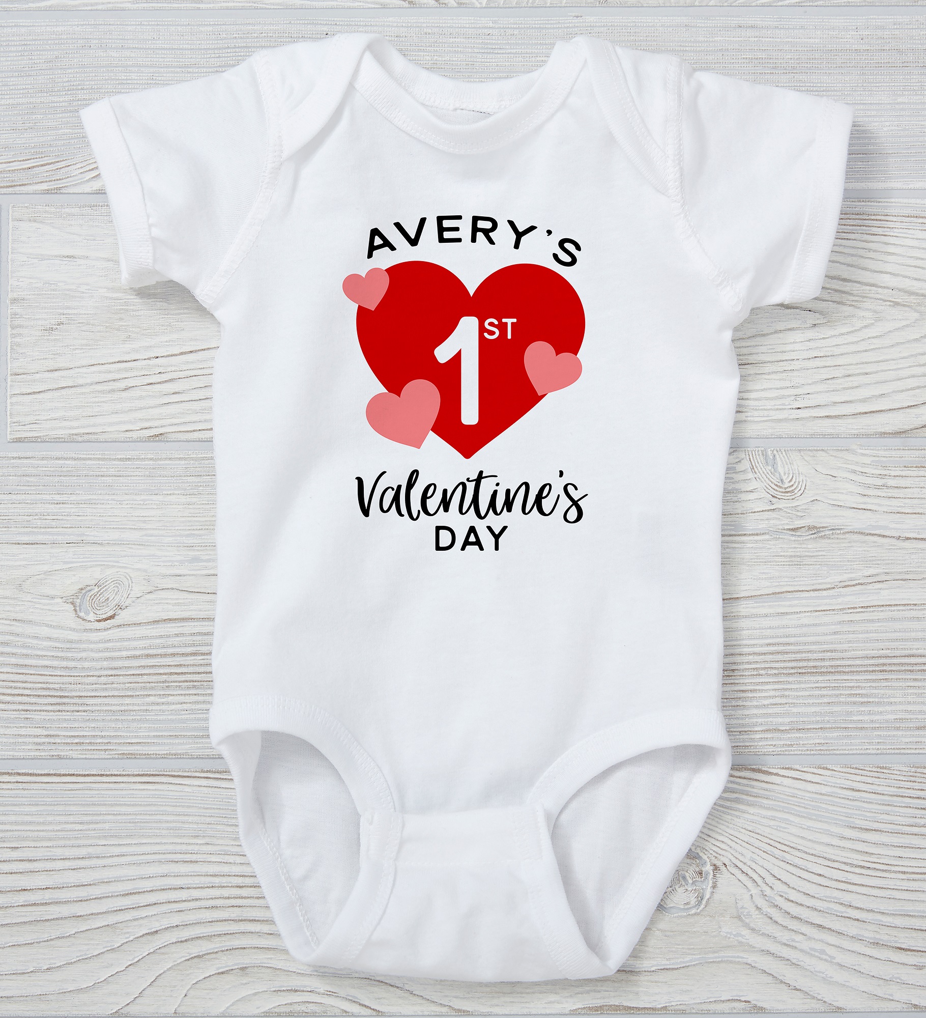 First Valentine's Day Personalized Baby Clothing